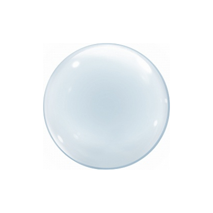 Шар (18'/46 см) Сфера 3D, Deco Bubble, Прозрачный, 1 шт.